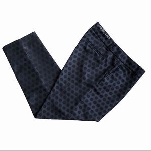 J. Crew Factory Skimmer Dress Pants Navy Polka Dot
